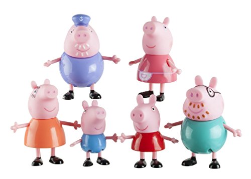 Peppa Pig and Family Figure Grandpa Granny Exclusive Set of 6 by Peppa Pig