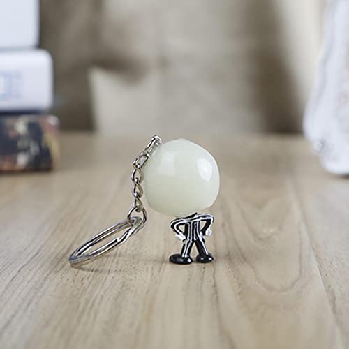 Pesadilla antes de Navidad Jack Skellington llavero luminoso colgante de moda fantasma coche colgante llavero regalo creativo