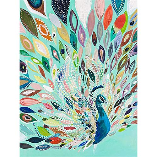 Pintura al óleo por números Animales Flor sobre lienzo Pinturas de dibujo pintadas a mano para adultos Colorear por número Decoración A12 40x50cm