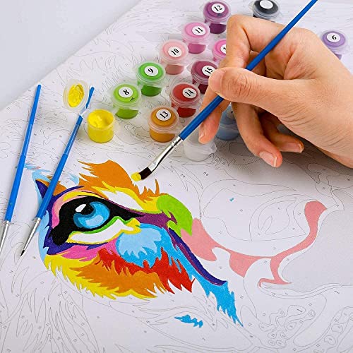 Pintura por números para Adultos DIY Pintura al óleo Kit Pequeño puerto de arte venecia Con Pinceles y Pinturas para Niños Seniors Junior 40x50cm Regalo de año nuevo