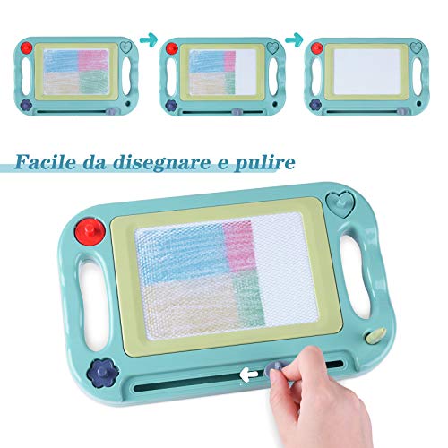 Pizarra Magnética para Niños Tablero de Dibujo Magnético Infantil Tableta Magnética Doble Cara con Laberinto Equilibrar Pelota, Juguete para Niños Navidad Regalo Cumpleaños Día de Los Reyes para Niños