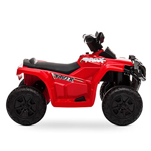 Playkin Red S-Quad - Quad niños Moto electrico Infantil 6V bateria Recargable 4 Ruedas +2 años Juguetes Infantiles Coches de batería