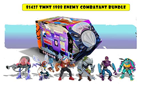 PlayMates Teenage Mutant Ninja Turtles: Retro Villains Mutant Module Juego de figuras de acción de 6 piezas, multicolor