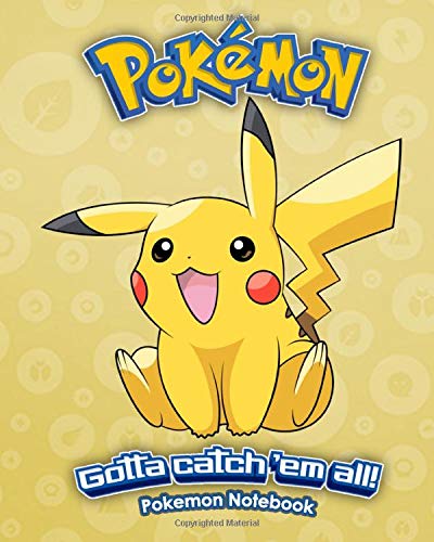 Pokemon Notebook: Pokemon Gen 1 No. 025 Pikachu Journal