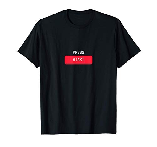 Presione Inicio Diseño de consola de juegos retro Camiseta