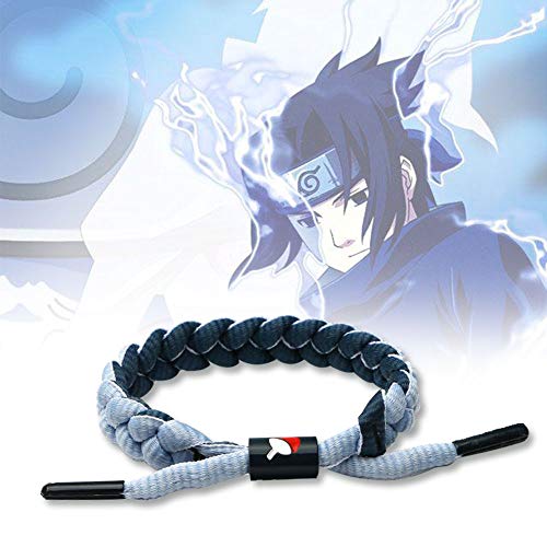 Pulsera trenzada del personaje de anime Naruto, accesorio a la moda para disfraces de cosplay