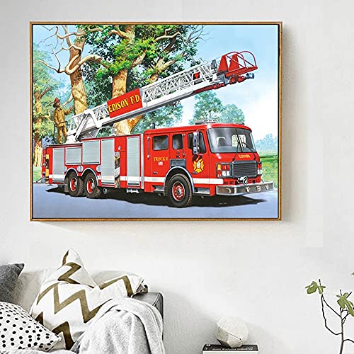 Puzzle de 1000 piezas para adultos, imagen de camión de bomberos, juguetes educativos para niños, rompecabezas de madera, bloques de construcción, rompecabezas A.3 1000 piezas