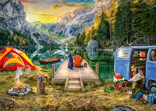 Ravensburger-Rompecabezas Calm Campside de 1000 Piezas para Adultos y niños a Partir de 12 años, (16177)