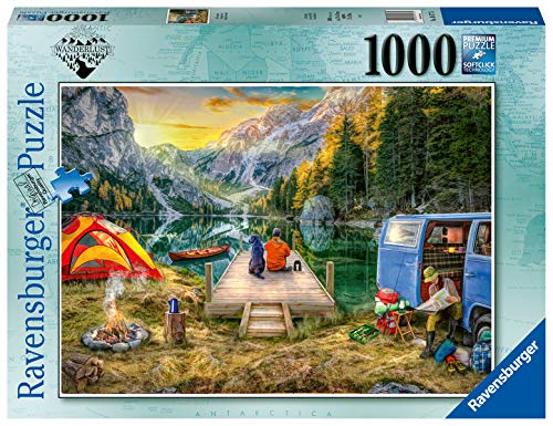 Ravensburger-Rompecabezas Calm Campside de 1000 Piezas para Adultos y niños a Partir de 12 años, (16177)