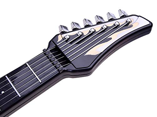 Rock Guitarra con Cuerdas de Acero, Amplificadores, Soporte Ajustable y Micrófono - Guitarra Rock para Niños - Guitarra Infantil - Rock Guitarra - Guitarra para Juguetes Instrumento Musical Infantil