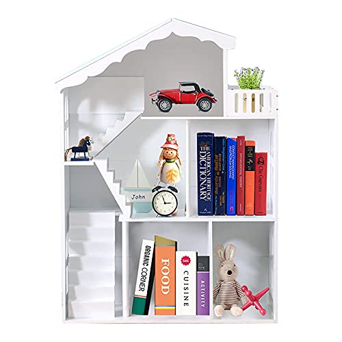 RUBAPOSM Estantería Infantil de Madera, Juguetes para Habitación Infantil de Estilo Nórdico, Muebles de Dormitorio y Estante de Exhibición.