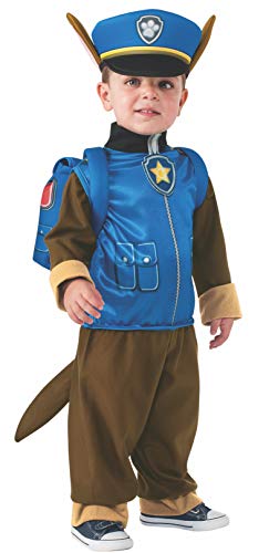 Rubies 610502-T Patrulla Canina Disfraz Chase para niño, talla 2-4 (3 años)