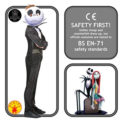 Rubies Jack Skellington Disfraz, Multicolor, large (300430L)