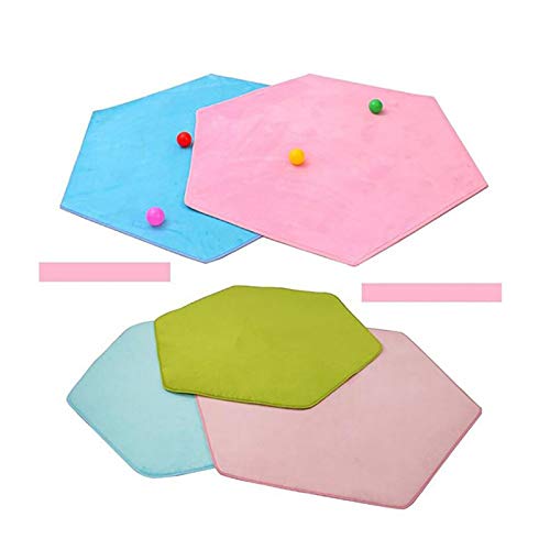 Samine Alfombra azul claro para sala de juegos de niños, cojín para juegos de casa, cojín para tienda de campaña