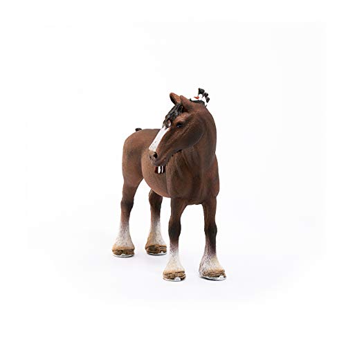 Schleich- Caballo Semental Clydesdale, Color (13808)