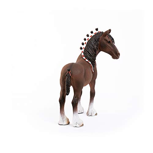 Schleich- Caballo Semental Clydesdale, Color (13808)