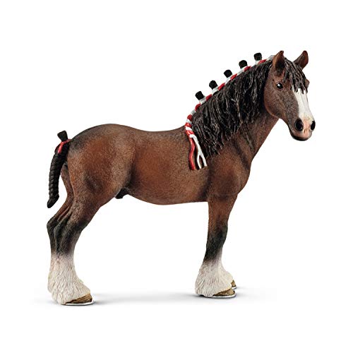 Schleich- Caballo Semental Clydesdale, Color (13808)