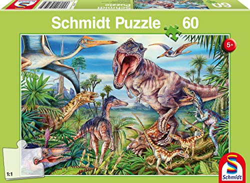 Schmidt Spiele 56193 en los Dinosaurios Puzzles, 60 Piezas