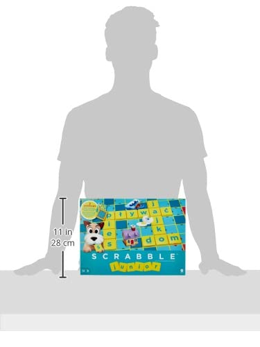 Scrabble Junior, jeu de société et de lettres pour enfants dès 6 ans, version polonaise, Y9735