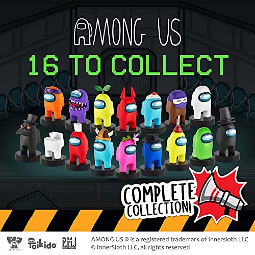 Sellos para niños Among US | 12 Sellos de Among Us en 1 Caja de Lujo | Regalos de Fiesta Among Us y coleccionables | Juguetes para niños y niñas | Mini Juguetes para Fiestas de Among Us | por P.M.I.