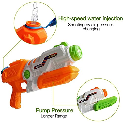 Sensiabl Juguetes de chorro de agua neumática Boy al aire libre agua playa rafting combate agua jet gran capacidad agua spray juguete naranja rango: 10m 47 * 18 * 8 cm