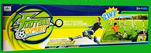 Set de Fútbol 2 en 1 Grande y Pequeña Porterias + Balón
