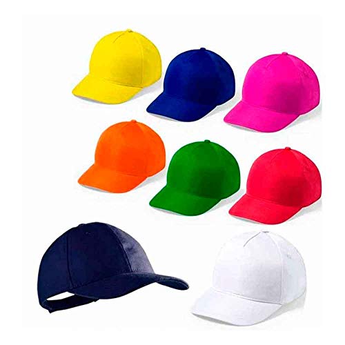 Set Infantil de Gorra y Mochila. Lote de 6 Unidades. Personalizado en Bolsa con Lazo y Tarjeta. Regalo para los niños en Cumpleaños, Bodas, Comuniones y Fiestas del Colegio.