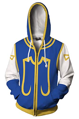 SETHOUS Sudadera con capucha de Anime Hunter X Hunter Cosplay Kurapika Chaqueta Killua