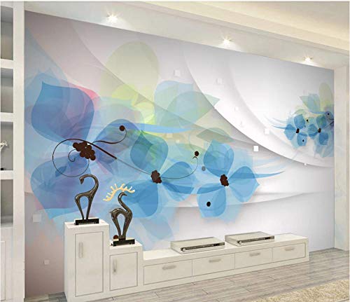 SHANGZHIQIN Mural 3D a prueba de agua creativo, flor tridimensional alivio salón pintura