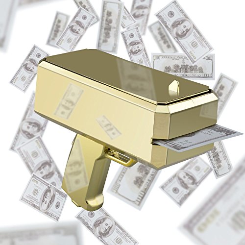 Sheatee Pistola de Dinero Pistola de Efectivo Pistola de Dinero súper Pistola Pistola de Dinero Pistola de dólares Que Sea Pistola de Lluvia - Pistola de Efectivo Juego de Fiesta Divertido (Original)