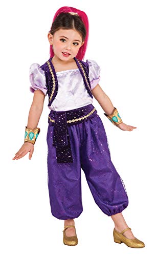 Shimmer & Shine - Disfraz Deluxe violeta para niña, infantil S (3-4 años) Rubie's 620792-S
