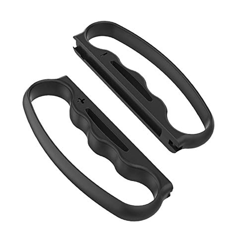Shiwaki 2 Unidades de Mando portátil Izquierdo/Derecho Agarre de Boxeo Mango cómodo para Nintendo Switch con - Negro