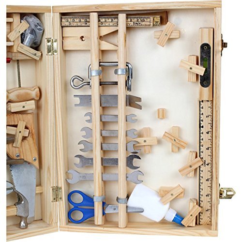 small foot company Legler Deluxe - Juego de Herramientas de Juguete (a Partir de 8 años, Madera y Metal)