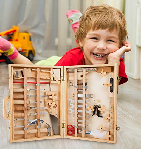 small foot company Legler Deluxe - Juego de Herramientas de Juguete (a Partir de 8 años, Madera y Metal)