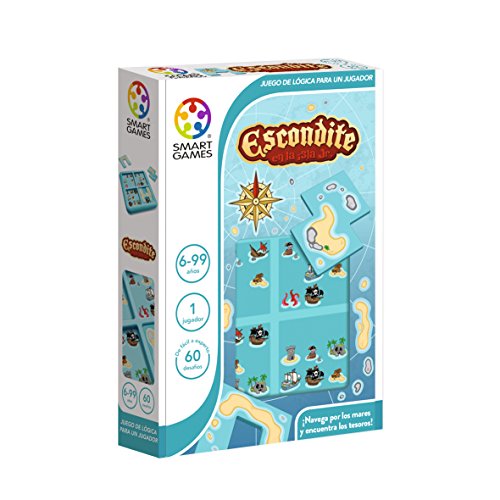 Smart Games-SG 432 ES piratas del caribe Escondite en la isla junior, multicolor, 1 unidad (paquete de 1)