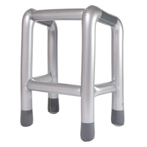 Smiffys-26461 Andador Hinchable, Color Plata, No es Applicable (Smiffy'S 26461)
