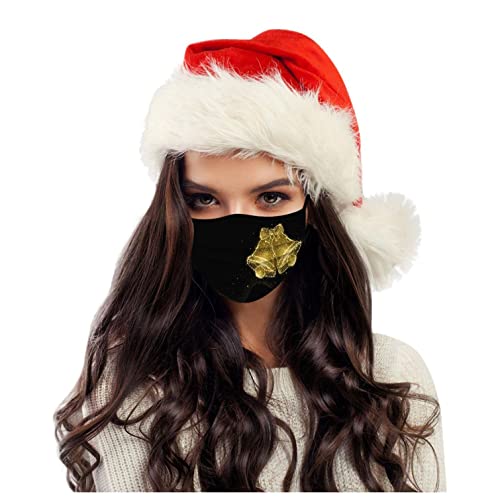 Sonnena 50 unidades Adultos Mujer,Estampados de muñeco de nieve, alce, árbol de navidad,Suave con Elástico para Los Oídos para Al Aire Libre,Viajes,Navidad,Año nuevo