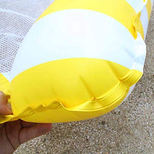 Soul hill Hamaca Agua, Piscina Inflable Beach Bed Flotante, Flotador Silla de salón de la trainera Piscina Playa for Adultos zcaqtajro (Color : Yellow)