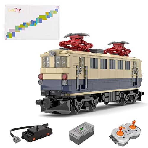 SPRING2014 Tren de tren de alta velocidad controlado por radio, 2,4 GHz, RC-670 piezas, DB BR 141, juego de construcción de tren alemán con motor, compatible con Lego Technic