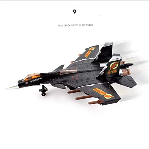 SSBH (Aviones de Combate J-15 Raptor Regalos Tire Militar Modelo aeronave con Sonido óptico J-15 Simulación de aleación de Juguete Juguetes de niños Volver Portador de Combate Helicóptero Adornos for