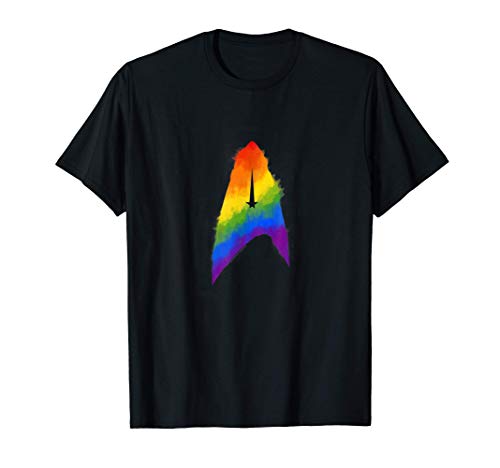 Star Trek: Discover Pride Rainbow Paint Badge Camiseta