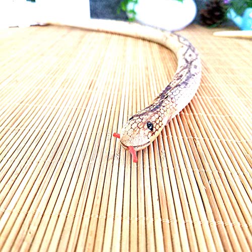 STOBOK Serpiente de Madera Juguete Simulación Serpiente Juguete Animal Modelo Manualidades Juguetes para Niños