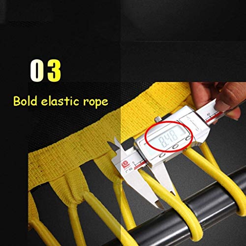 Suge Plegable Mini trampolín Ejercicio Rebounder con Ajustable Baranda, Cubierta for Adultos y niños, Urbano Cardio Workout Inicio Trainer, Bungee Rope Sistema, la Carga máxima de 400 LB