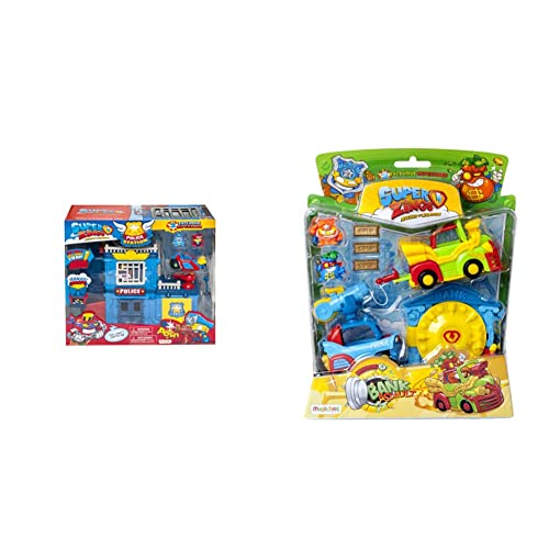 SUPERTHINGS RIVALS OF KABOOM- Estación de Policía, Multicolor, única (Magic Box PSZSP112IN01) + Blister Mission Vehículos y Figuras coleccionables, Multicolor (Magic Box PSZSB216IN40)