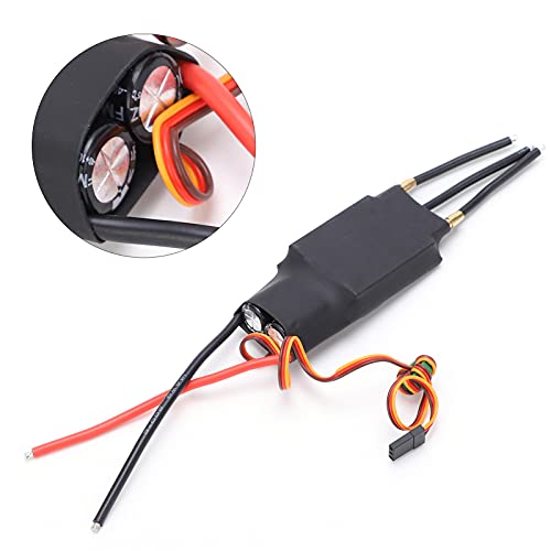 Surebuy 80a ESC sin Escobillas de Refrigeración por Agua, Resistente Al Agua 80a ESC de Aleación de Aluminio para Barco RC
