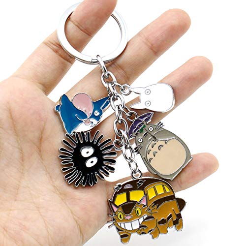 Switty My vecino totoro gato bus negro polvo llavero