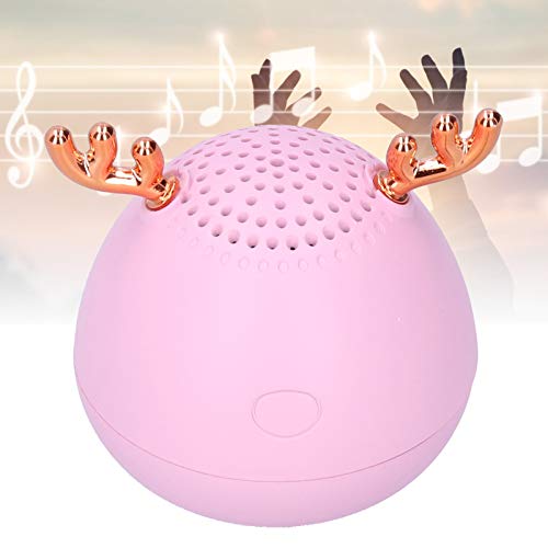 Sxhlseller Altavoz Bluetooth Inalámbrico Mini Altavoz Portátil Audio de Alto Volumen Compatible para Computadora/Teléfono(Rosa)