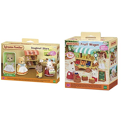 Sylvanian Families 5239 Tienda Donuts + 5265 Carrito de Frutas