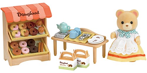 Sylvanian Families 5239 Tienda Donuts + Candy Wagon Mini Muñecas y Accesorios, Multicolor (Epoch para Imaginar 5266) , Color/Modelo Surtido