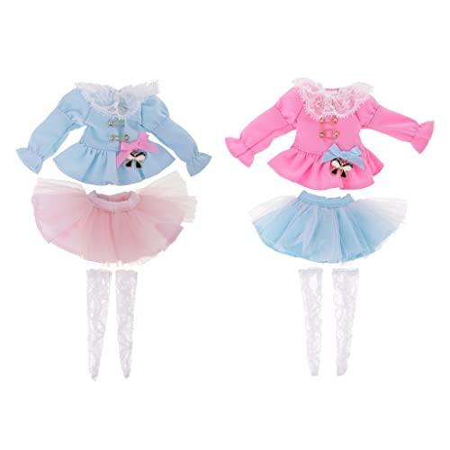 T TOOYFUL Adorable Ropa de Muñeca, Trajes, Medias de para Muñecas Takara Blythe 1/6 - a